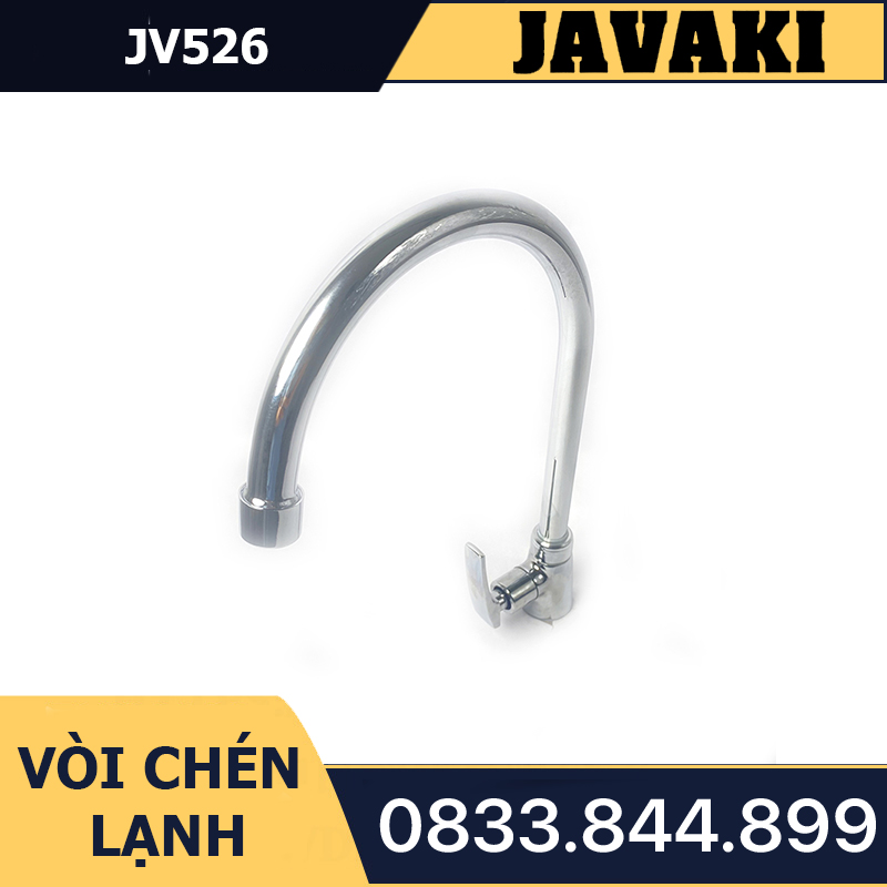 Vòi Rửa Chén Bát JV526 Thau Mạ Crom Nước Lạnh JAVAKI | Vòi Nước Lạnh Cao Cấp