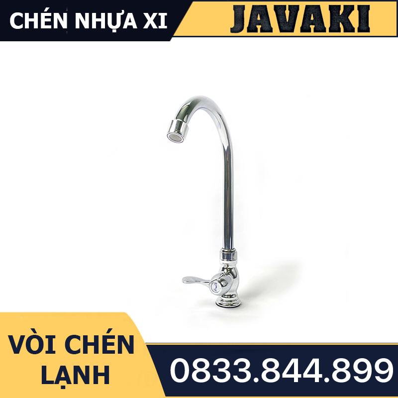 Vòi Rửa Chén Bát Nhựa Mạ Crom Dùng Nước Lạnh - JAVAKI | Bền Bỉ và Hiện Đại