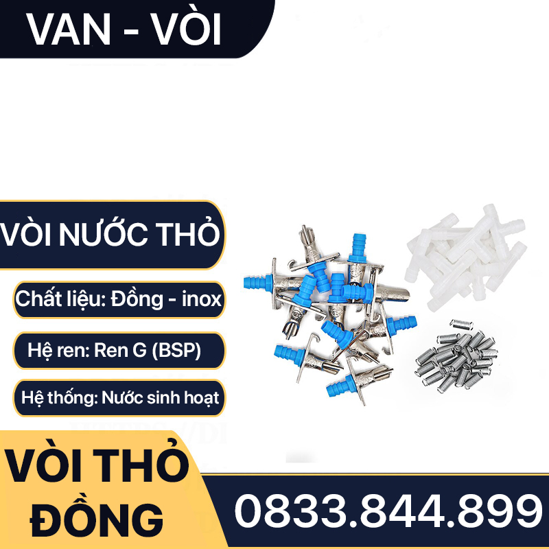 Vòi Thỏ Uống Nước, Vòi Uống Nước Cho Thỏ Đồng Thau