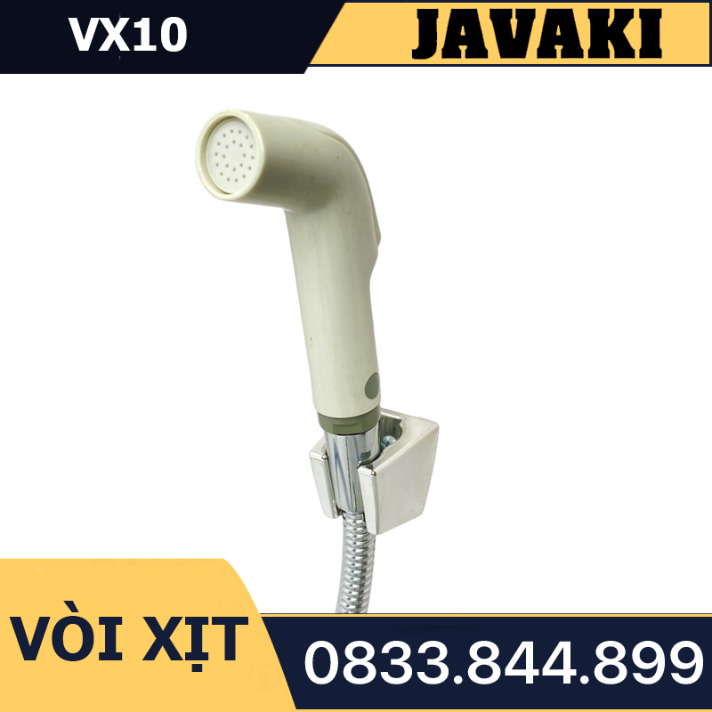 Vòi Xịt VX10 Xoay 360 Độ Bằng Nhựa Gắn Bồn Cầu Bệt Vệ Sinh - Thương Hiệu JAVAKI