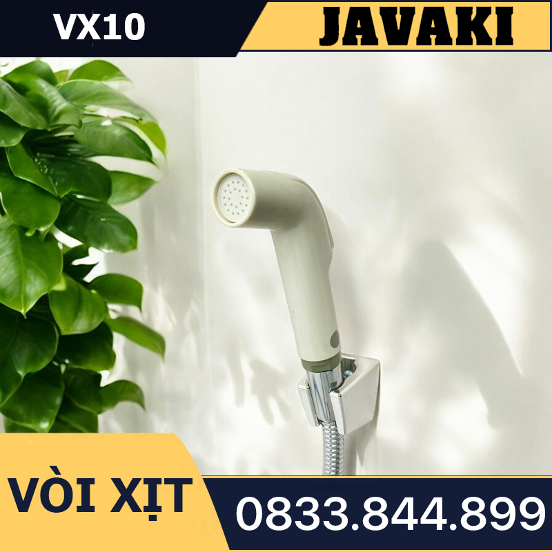 Vòi Xịt VX10 Xoay 360 Độ Bằng Nhựa Gắn Bồn Cầu Bệt Vệ Sinh - Thương Hiệu JAVAKI