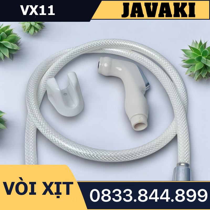 Vòi Xịt VX11 Tay Chìm Nhựa Gắn Bồn Cầu Bệt Vệ Sinh - Thương Hiệu JAVAKI