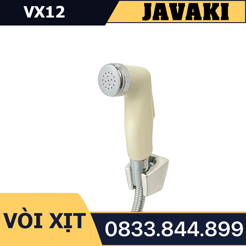 Vòi Xịt VX12 Tay Chìm Nhựa Gắn Bồn Cầu Bệt Vệ Sinh - Thương Hiệu JAVAKI