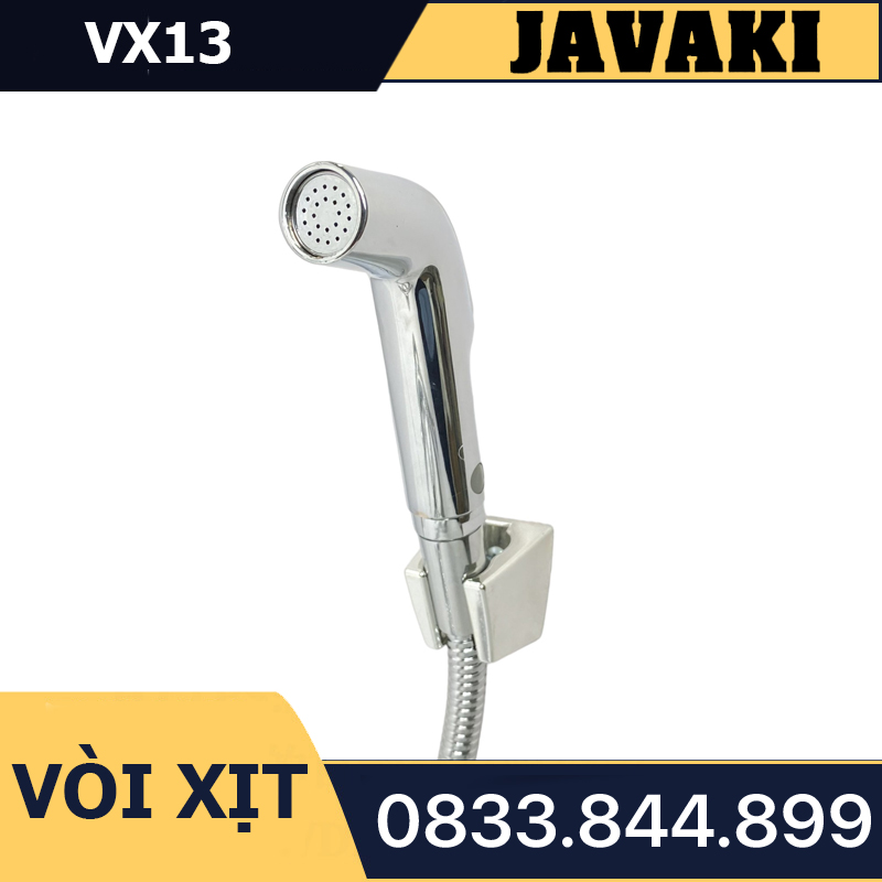 Vòi Xịt VX13 Xoay 360 Độ Nhựa Mạ Crom Gắn Bồn Cầu Bệt Vệ Sinh - Thương Hiệu JAVAKI