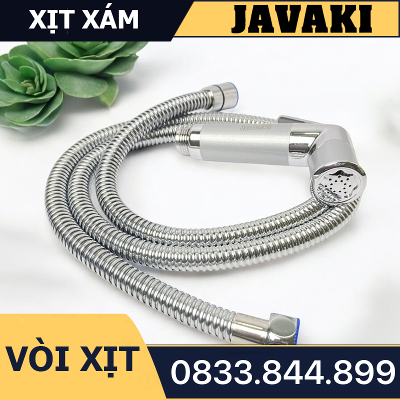 Vòi Xịt Xám Mờ Hợp Kim Gắn Bồn Cầu Bệt Vệ Sinh - Thương Hiệu JAVAKI