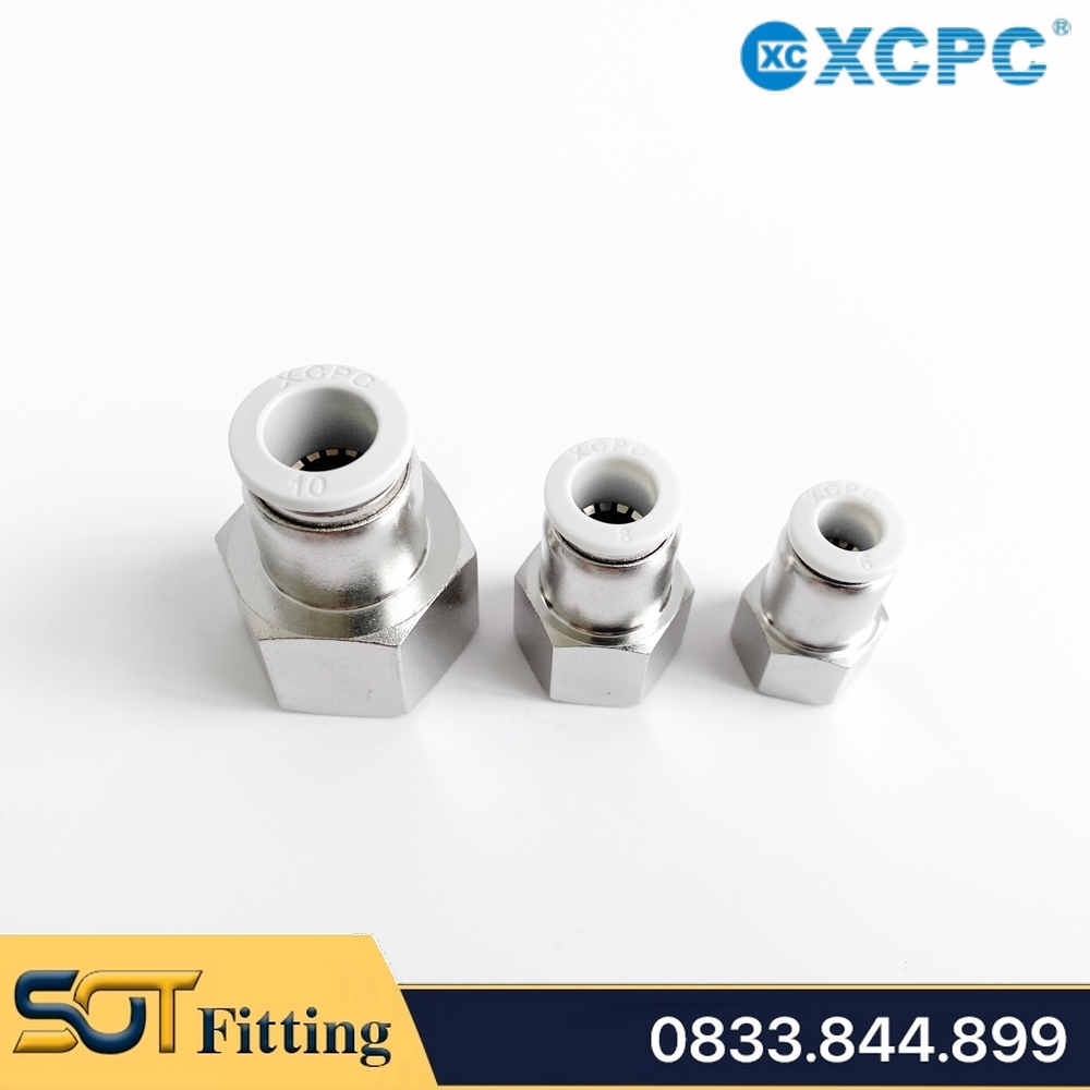 XPCF | THẲNG REN TRONG NỐI ỐNG 1 CHẠM - PNEUMATIC TUBE FITTINGS