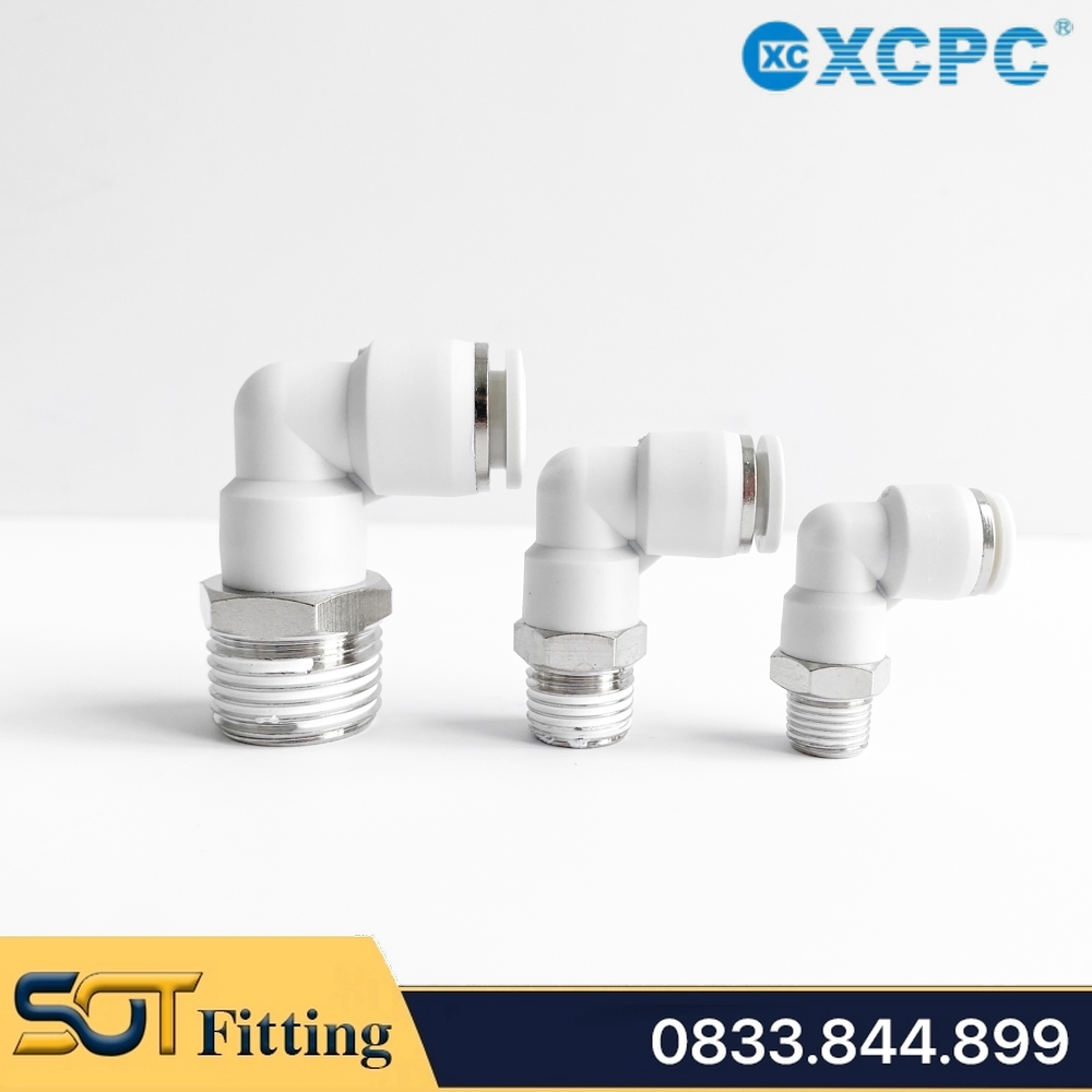 XPL | CONG 90 ĐỘ REN NGOÀI NỐI ỐNG 1 CHẠM - PNEUMATIC TUBE FITTINGS