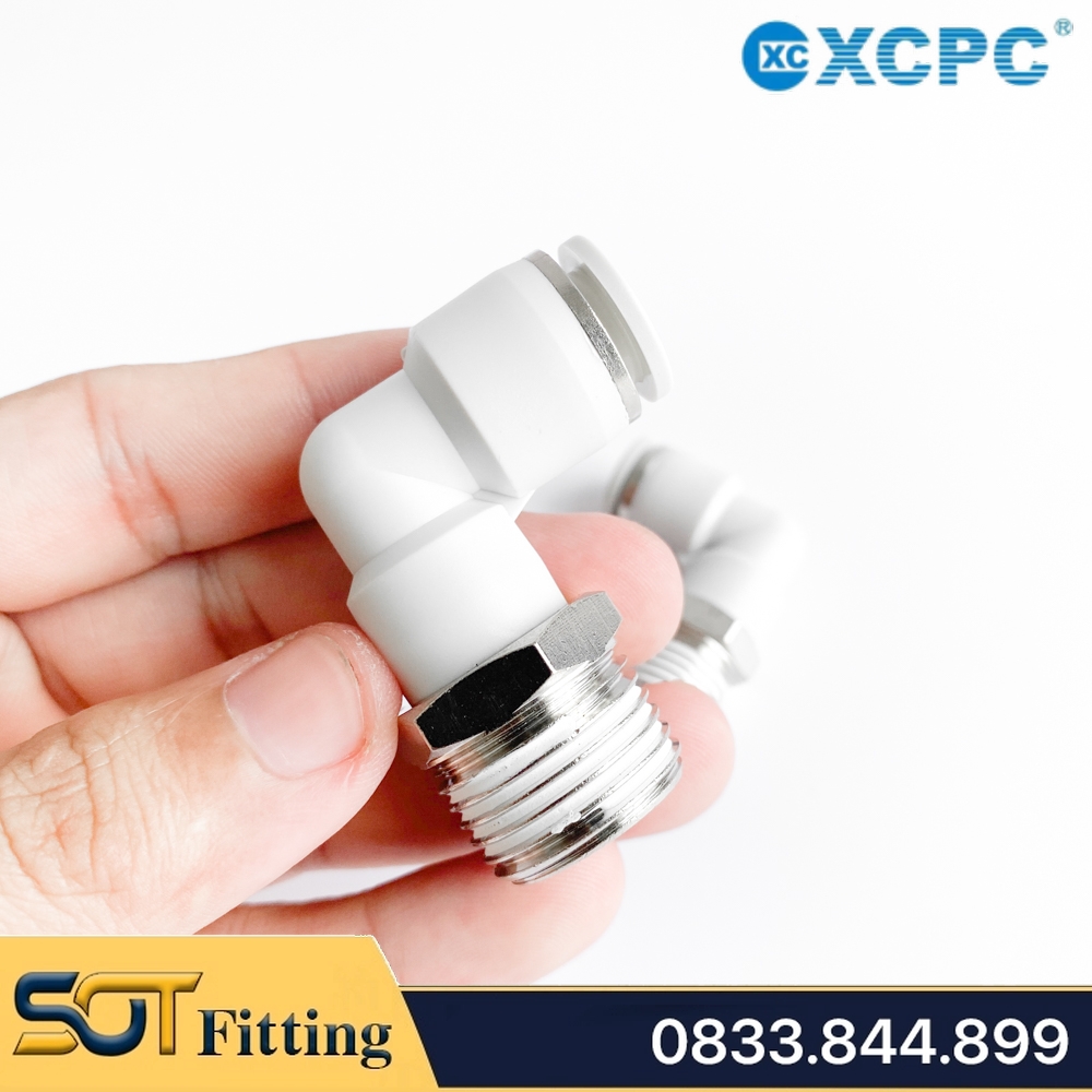 XPL | CONG 90 ĐỘ REN NGOÀI NỐI ỐNG 1 CHẠM - PNEUMATIC TUBE FITTINGS