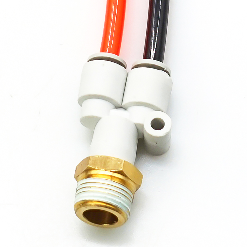 Y Nối Nhanh PX Ren Ngoài Nối Nhanh Cắm Ống STNC Ống 4 6 8 10 12 16 - Màu Trắng (Chính Hãng)