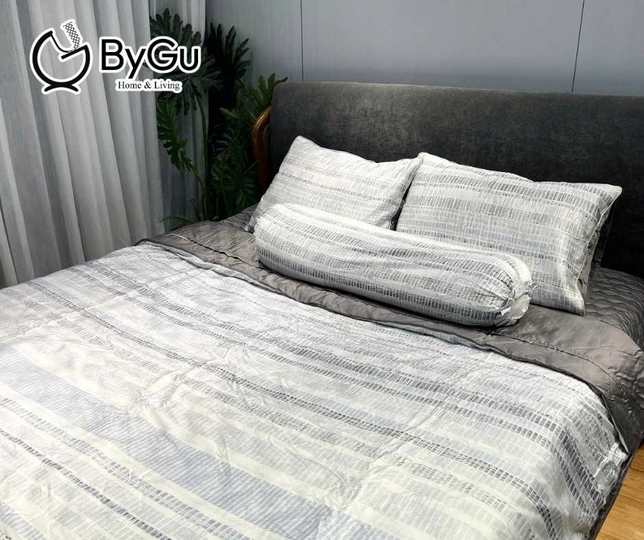 Cách phối màu và phong cách phòng ngủ cùng bộ chăn Bygu