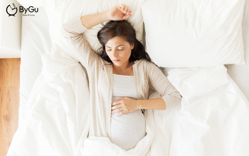 Nằm ngửa khi mang thai 3 tháng cuối