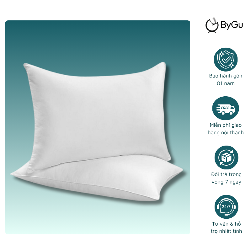 Ruột gối nằm gòn ép hơi - 50x70cm - ByGu