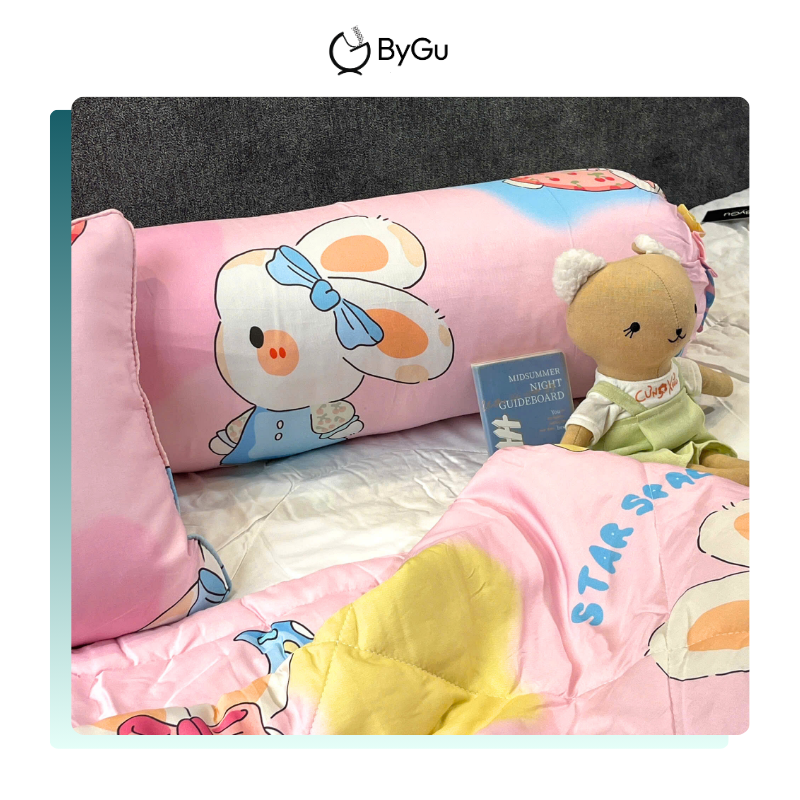 Mền/ chăn chần và gối Lụa Tencel ByGu cho bé - 042