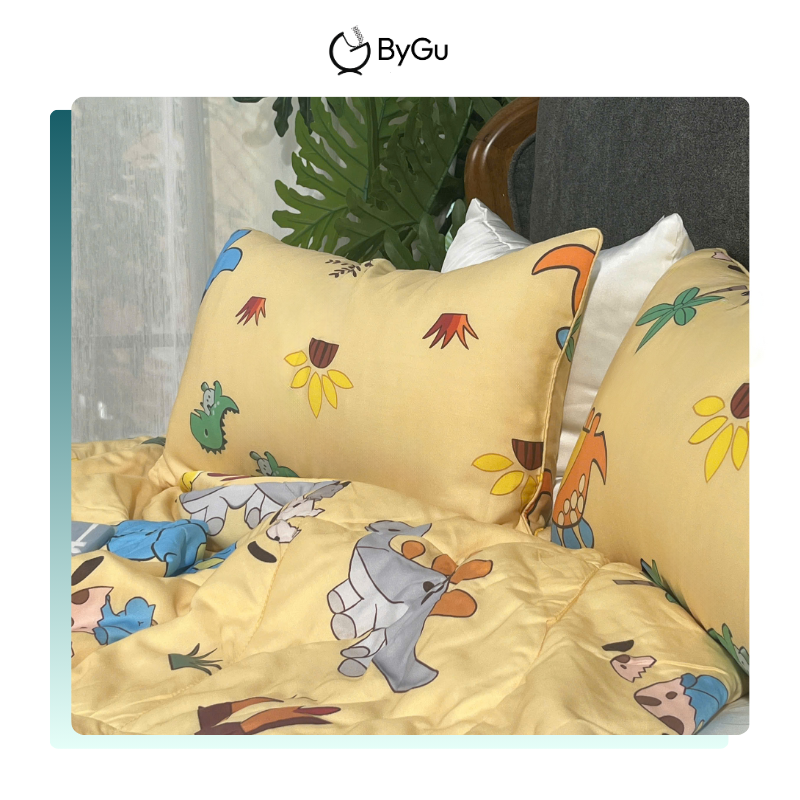Mền/ chăn chần và gối Lụa Tencel ByGu cho bé - 041