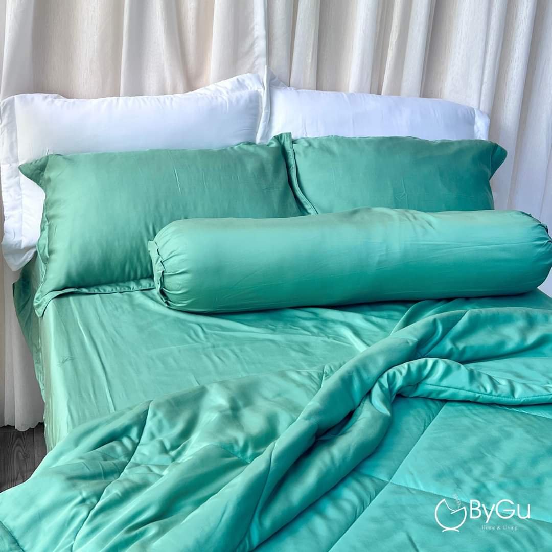 Bộ drap & áo gối lụa Tencel Solid ByGu (4 món)