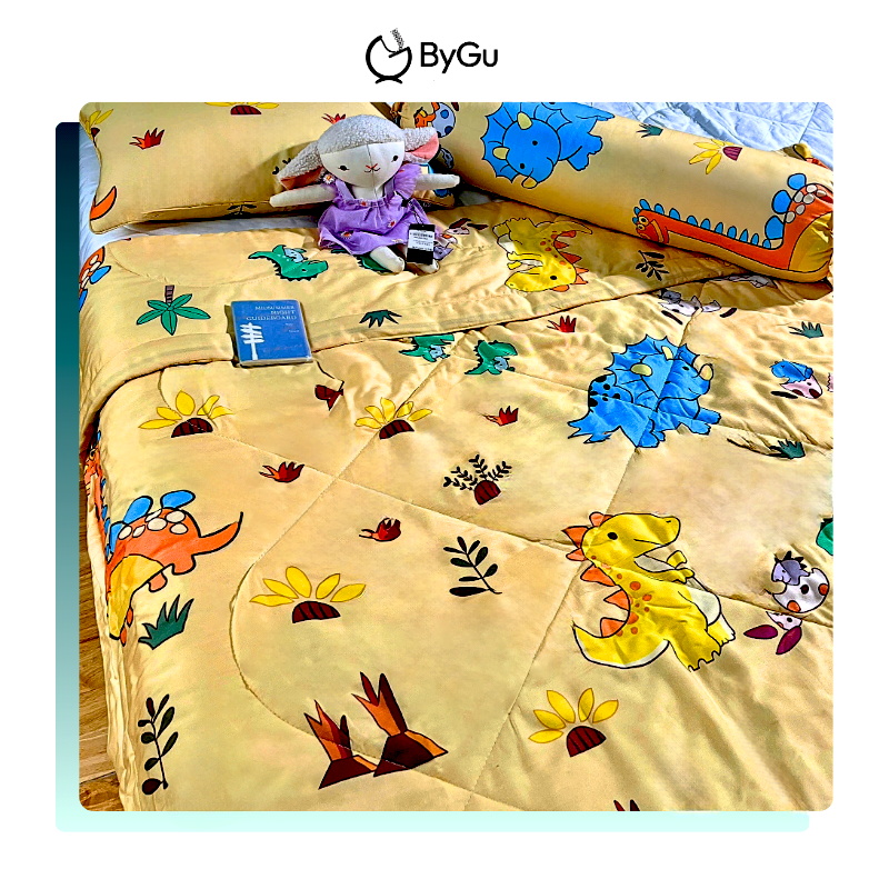 Mền/ chăn chần và gối Lụa Tencel ByGu cho bé - 041