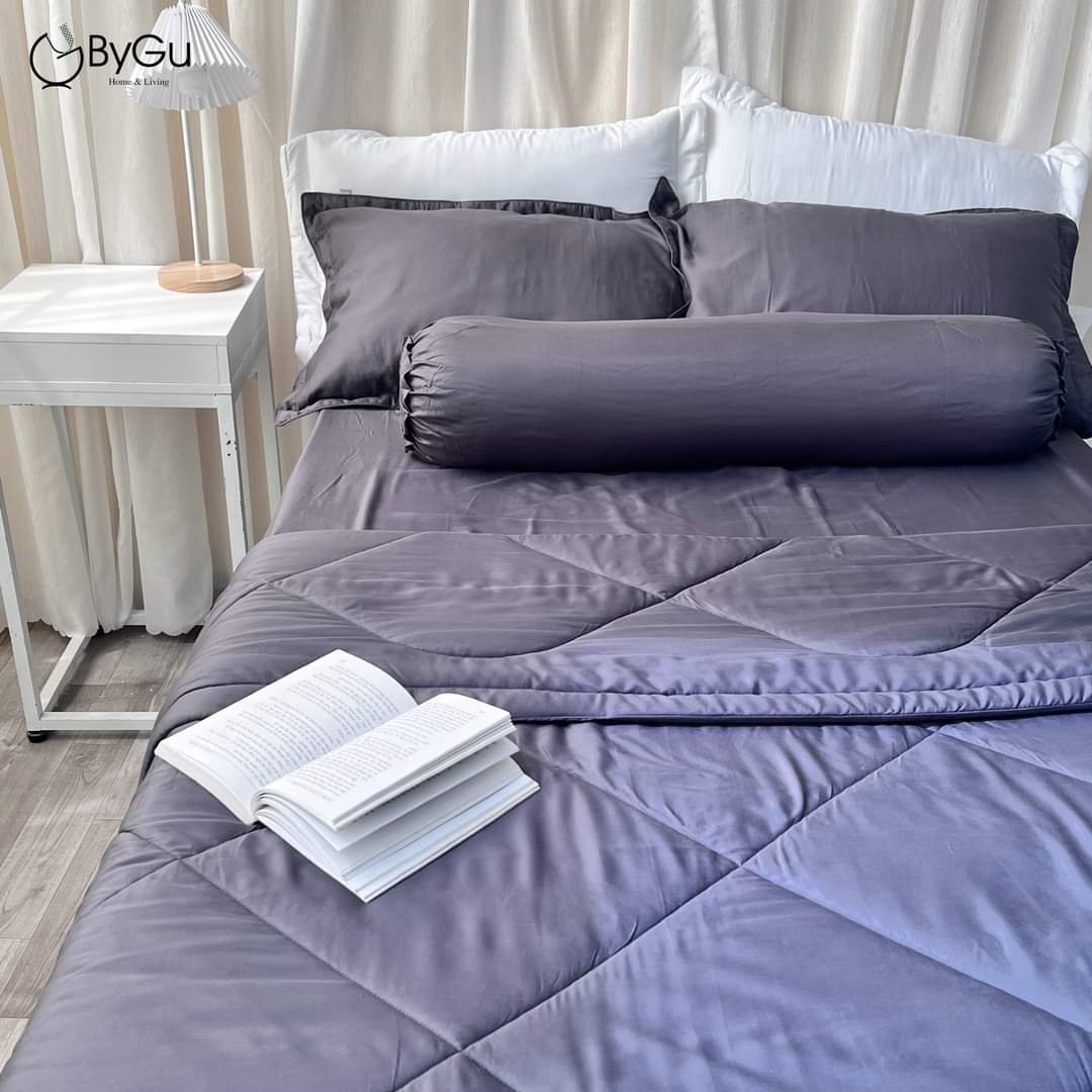 Mền/Chăn chần lụa Tencel Solid ByGu - 200x220cm