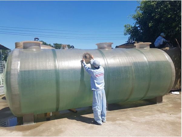 Gia Lâm cung cấp Bồn composite FRP đựng chất thải sản xuất thủy tinh