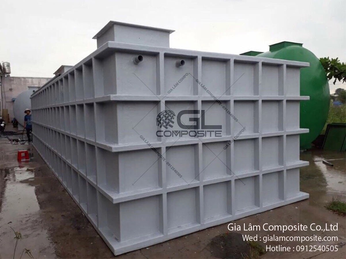 Nhận lắp đặt và hướng dẫn vận hành bồn composite xử lý nước thải