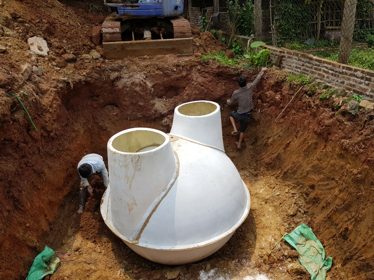Hướng dẫn lắp đặt hầm biogas composite chuẩn kỹ thuật