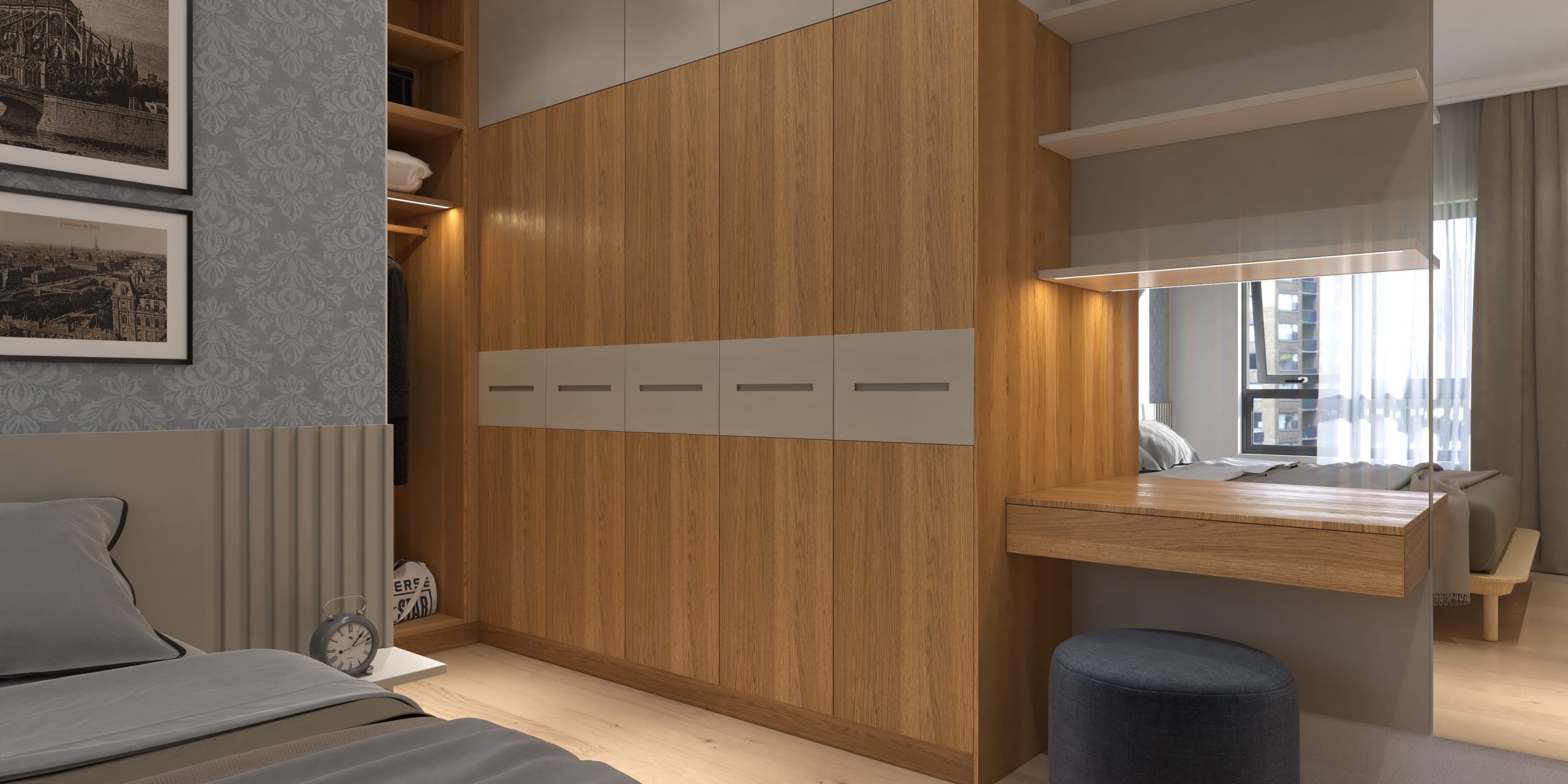 Mua tủ quần áo gỗ công nghiệp tại Lephamhome