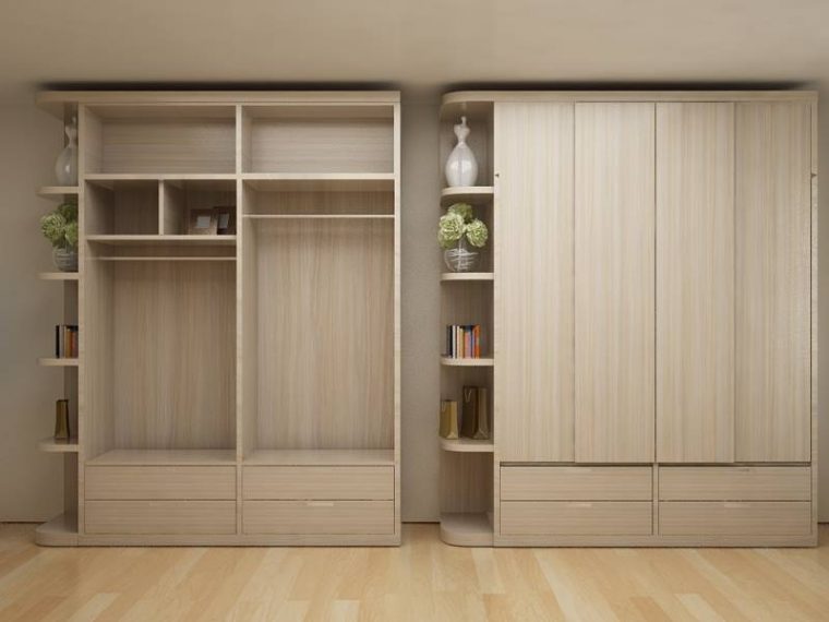 tủ đựng quần áo gỗ công nghiệp 