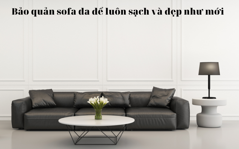 Bảo quản sofa da để luôn sạch và đẹp như mới