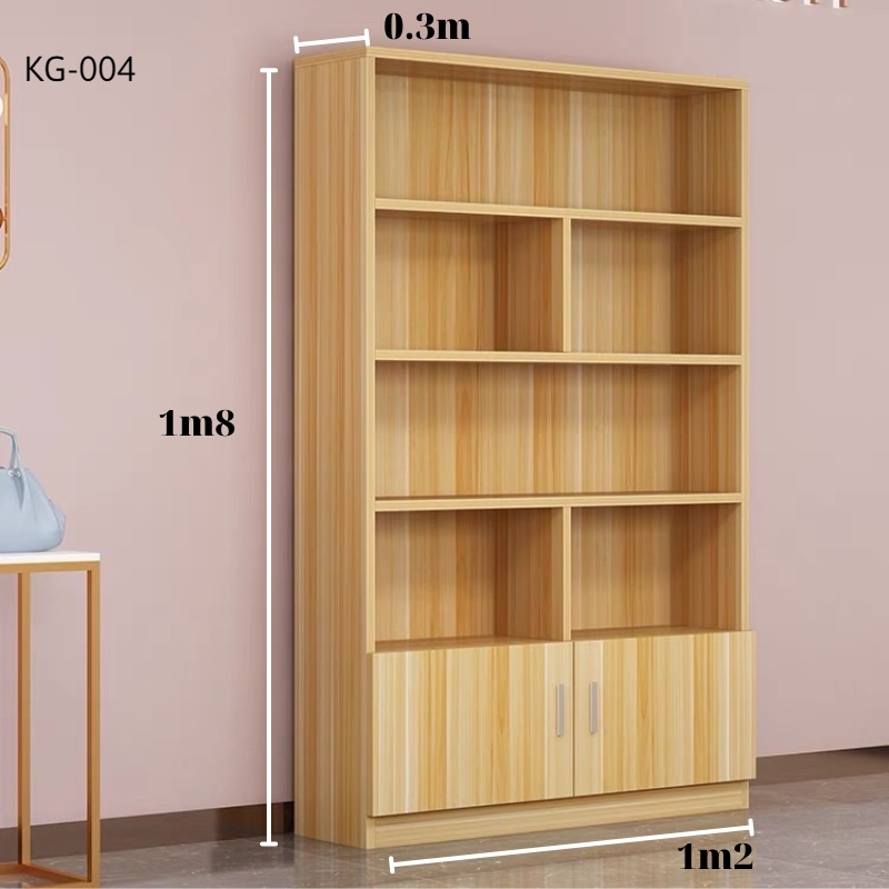 Kệ gỗ công nghiệp KG004 với kiểu dáng hiện đại, tinh tế, phù hợp cho nhiều loại không gian.
