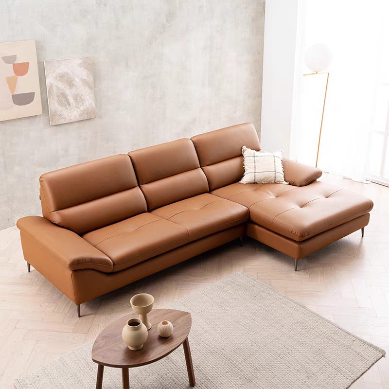 ảnh sofa góc bằng da