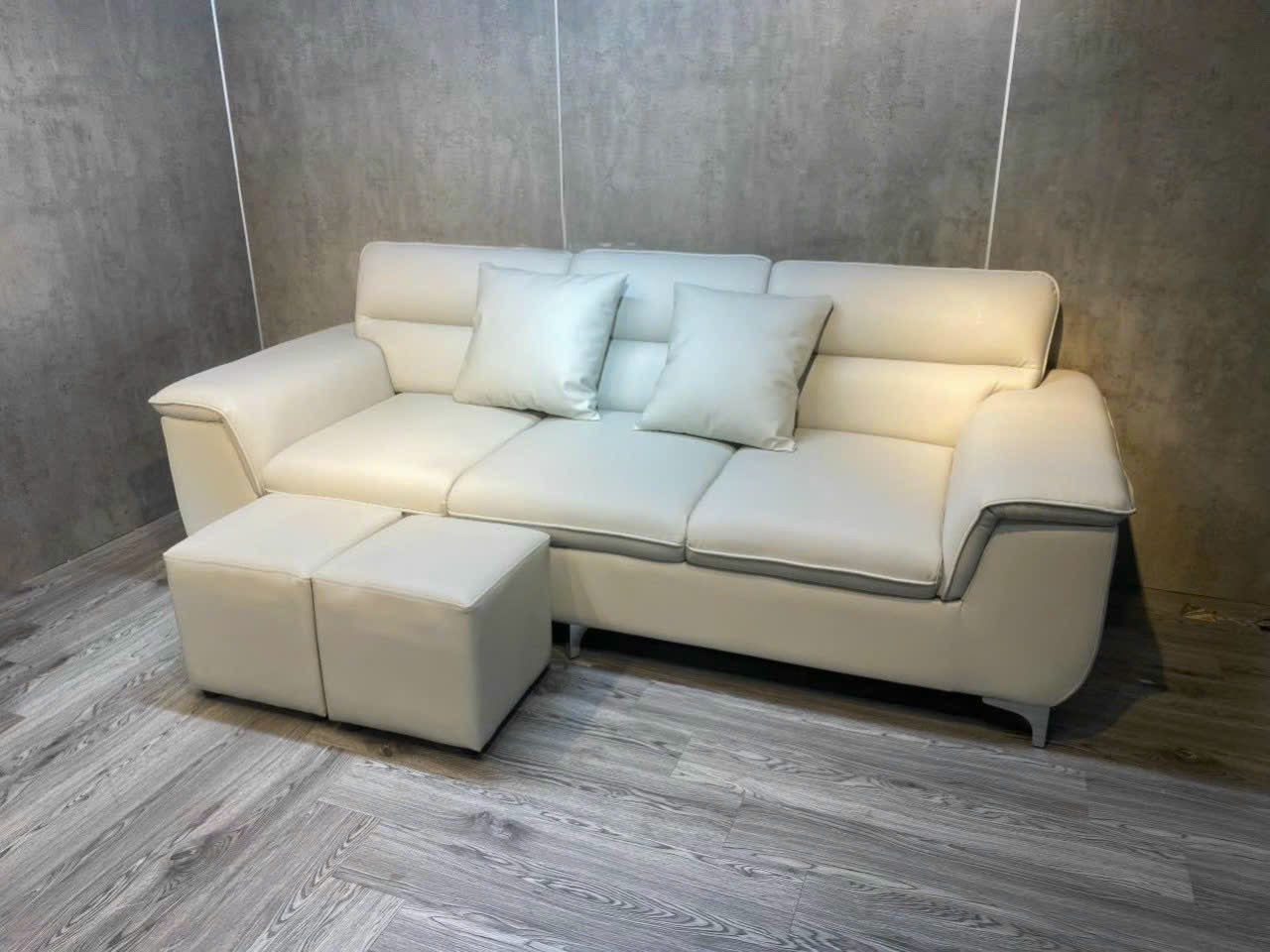 sofa màu trắng dành cho phòng khách