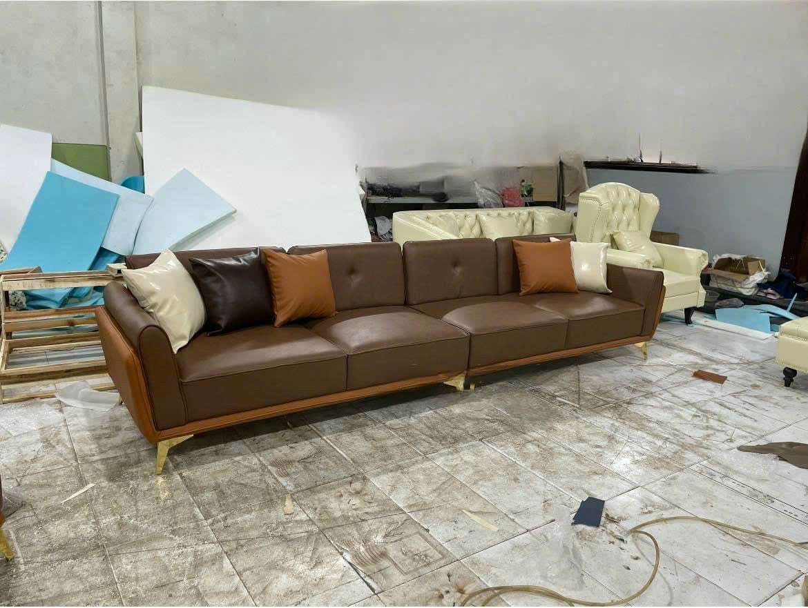 sofa màu nâu phòng khách