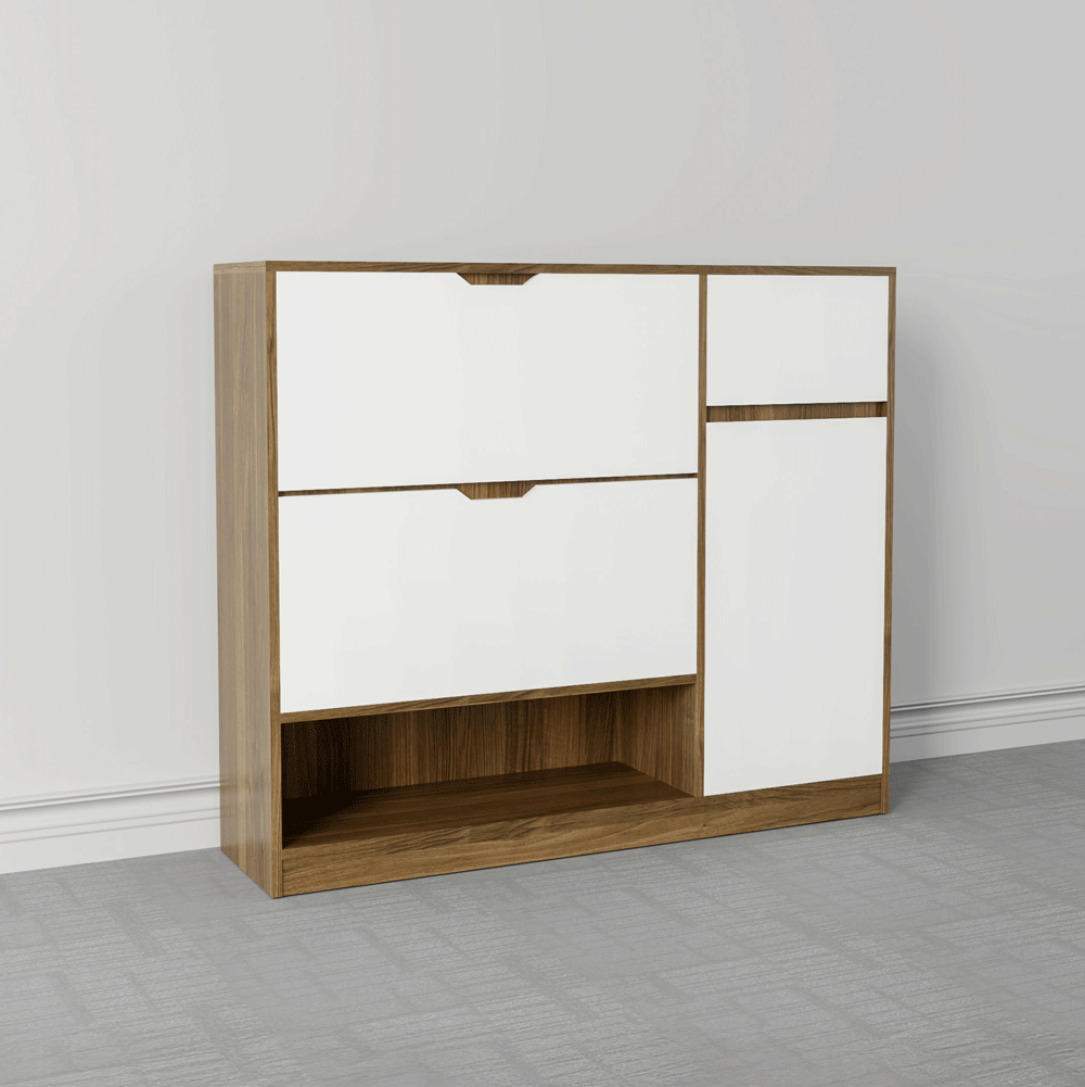 Tủ giầy thông minh 2 tầng TGTM03 - 1 cánh 2 lật 1 ngăn kéo  | Nội Thất giá tốt 2K