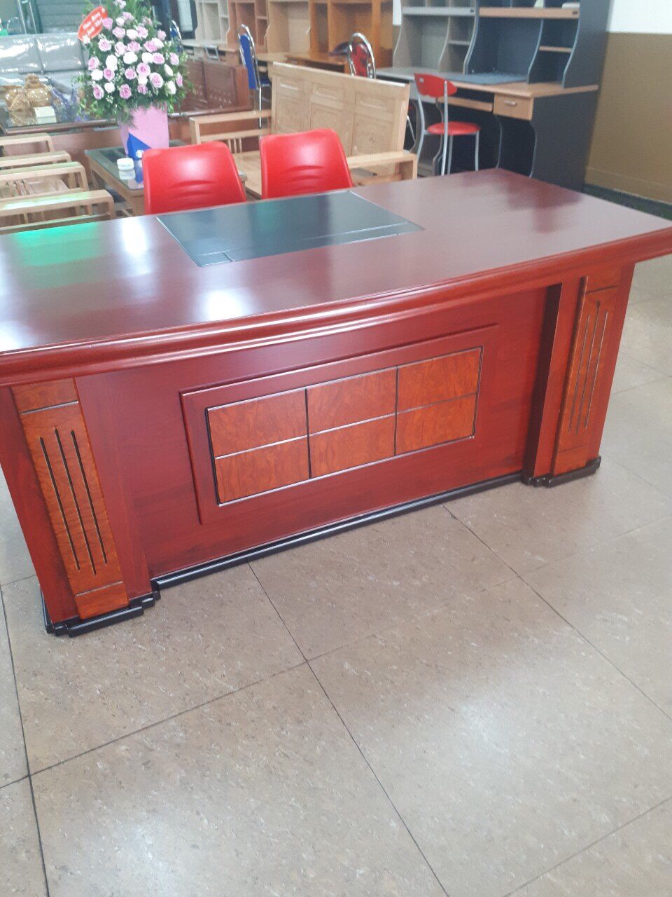Bàn giám đốc không hộc 1m6 không hộc BGDS01