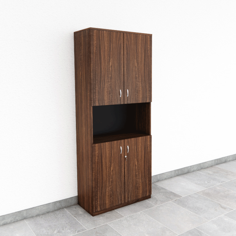 Tủ Pantry 005 Cao 200cm Nội Thất 2K – Tủ Đứng Có Khoang Lò Vi Sóng