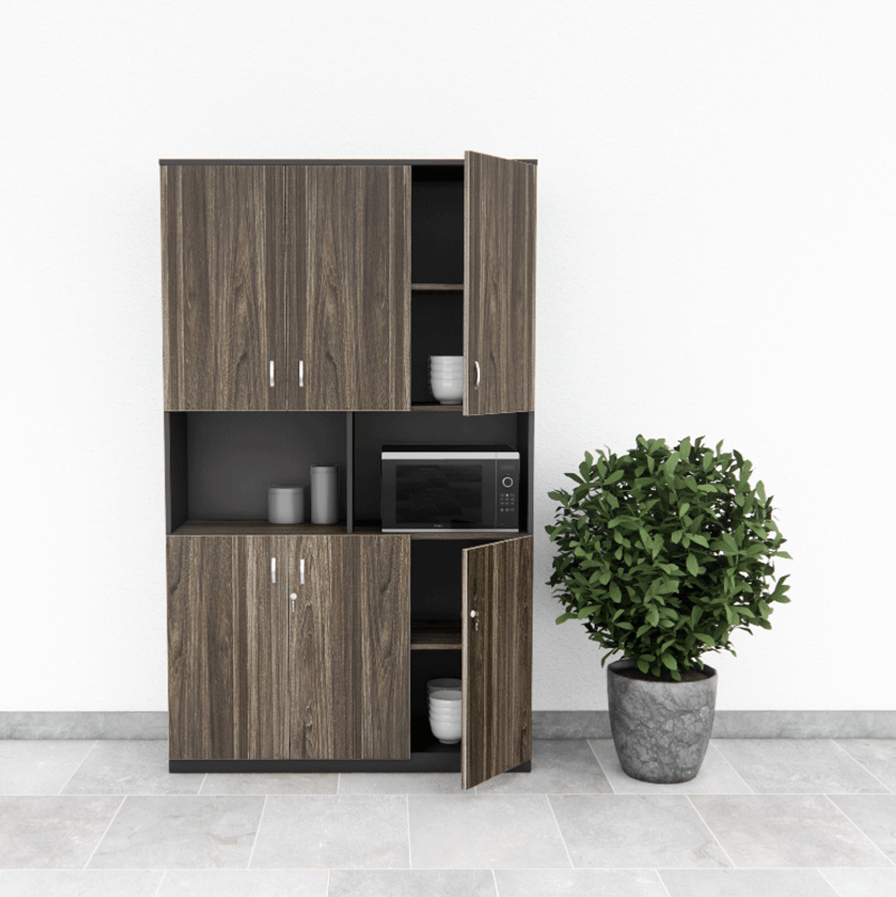 Tủ Pantry 006 120cm Cao 200cm Nội Thất 2K – Tủ 6 Cánh Lưu Trữ Lớn