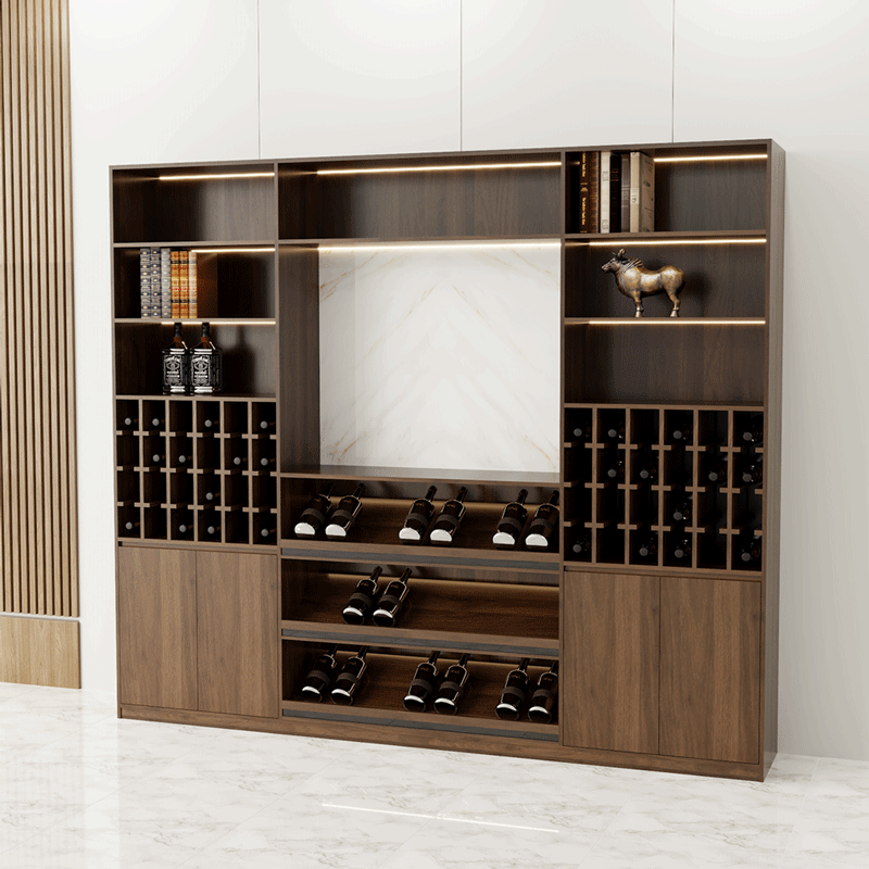 Tủ rượu TR001 - Gỗ mfc phủ melamin màu nâu 333 | Nội Thất giá tốt 2K