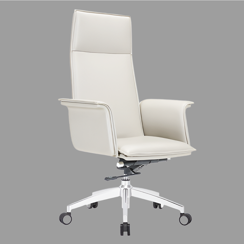 Ghế Giám Đốc GD103 - Da PU màu trắng be | Nội Thất giá tốt 2K