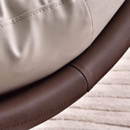 Ghế thư giãn GTG001 –  Đệm da màu cam xoay 360 chống bám bẩn | Nội Thất giá tốt 2K