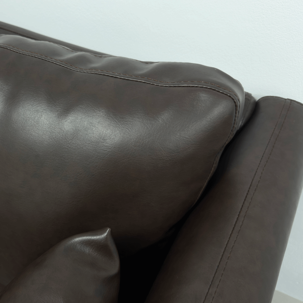 Sofa Da Cleo SF034 – Bộ sofa màu nâu cafe đậm ( cleo 012 ) + 1 bàn trà | Nội Thất giá tốt 2K