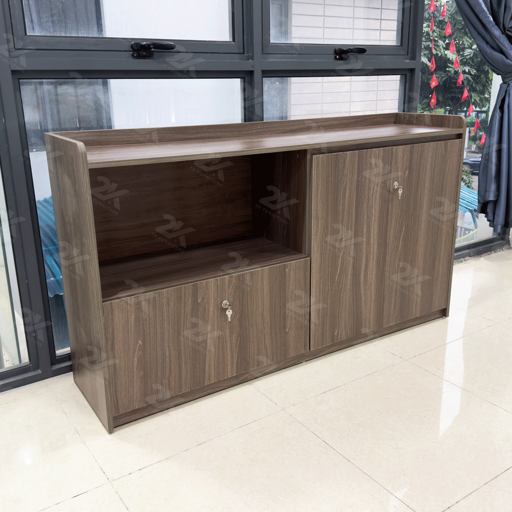 Tủ Hồ Sơ Thấp THC022 - Gỗ MDF phủ melamin nâu 405 | Nội Thất giá tốt 2K