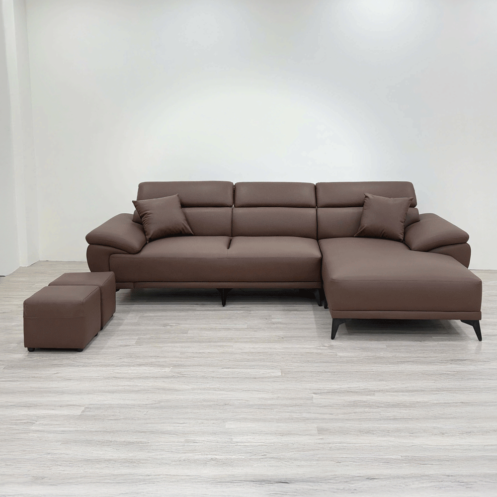 Sofa Da Cleo SF037 – Da cleo màu nâu cafe | Nội Thất giá tốt 2K