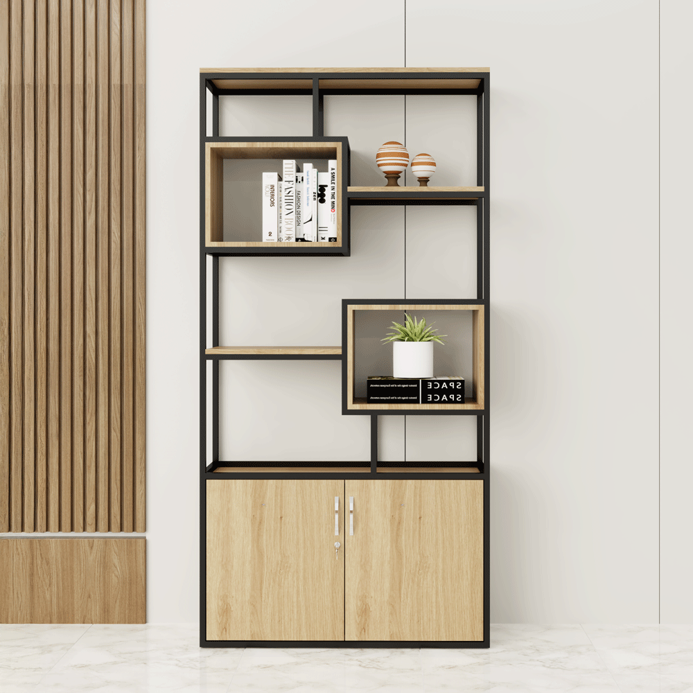 Kệ Trang Trí KG031 - 100cm x 30cm x 200cm màu vàng 388