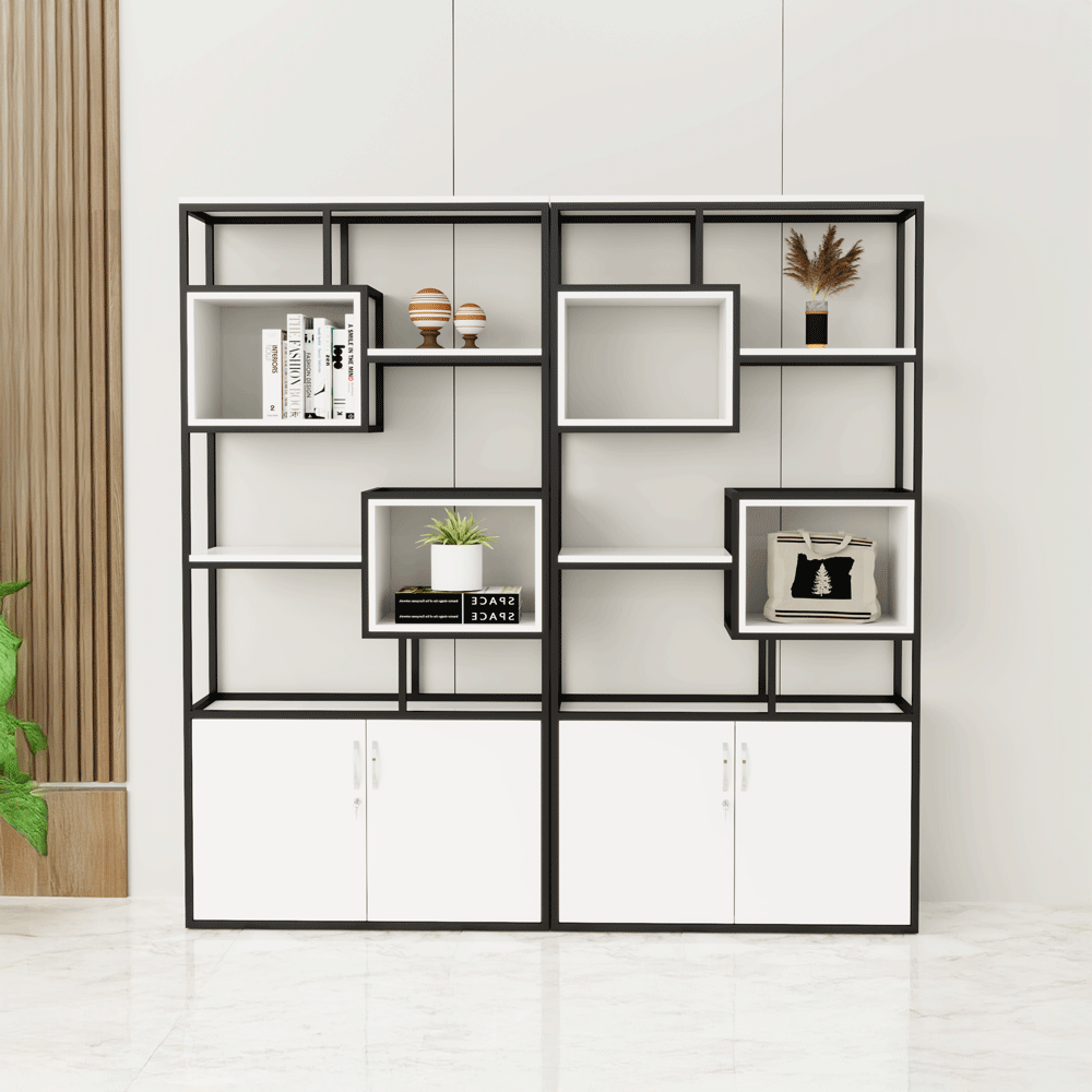 Kệ Trang Trí KG031 - 100cm x 30cm x 200cm màu trắng