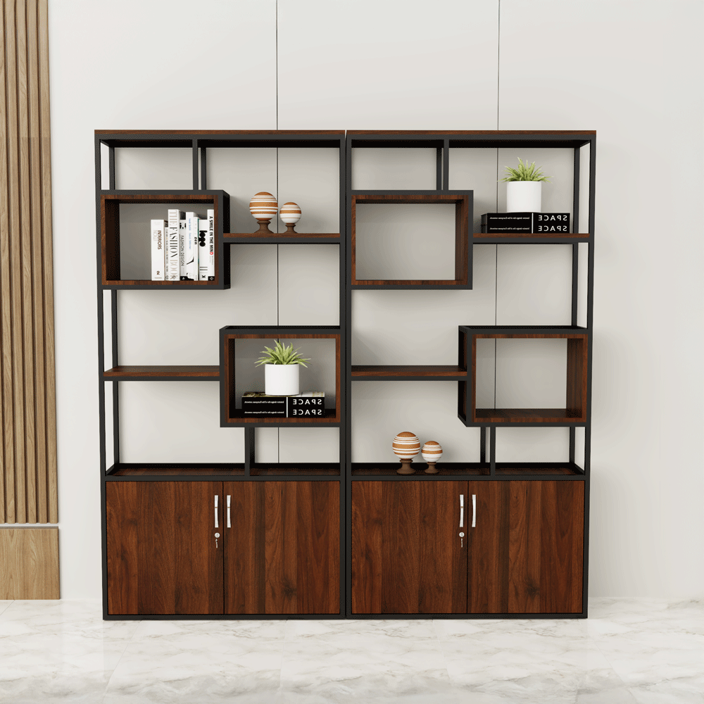 Kệ Trang Trí KG031 - 100cm x 30cm x 200cm màu nâu