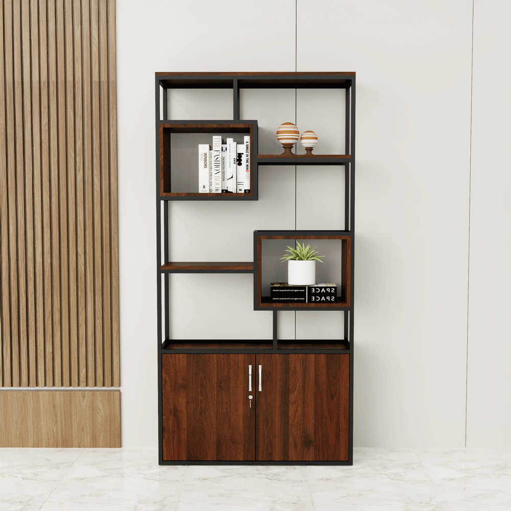 Kệ Trang Trí KG031 - 100cm x 30cm x 200cm màu nâu