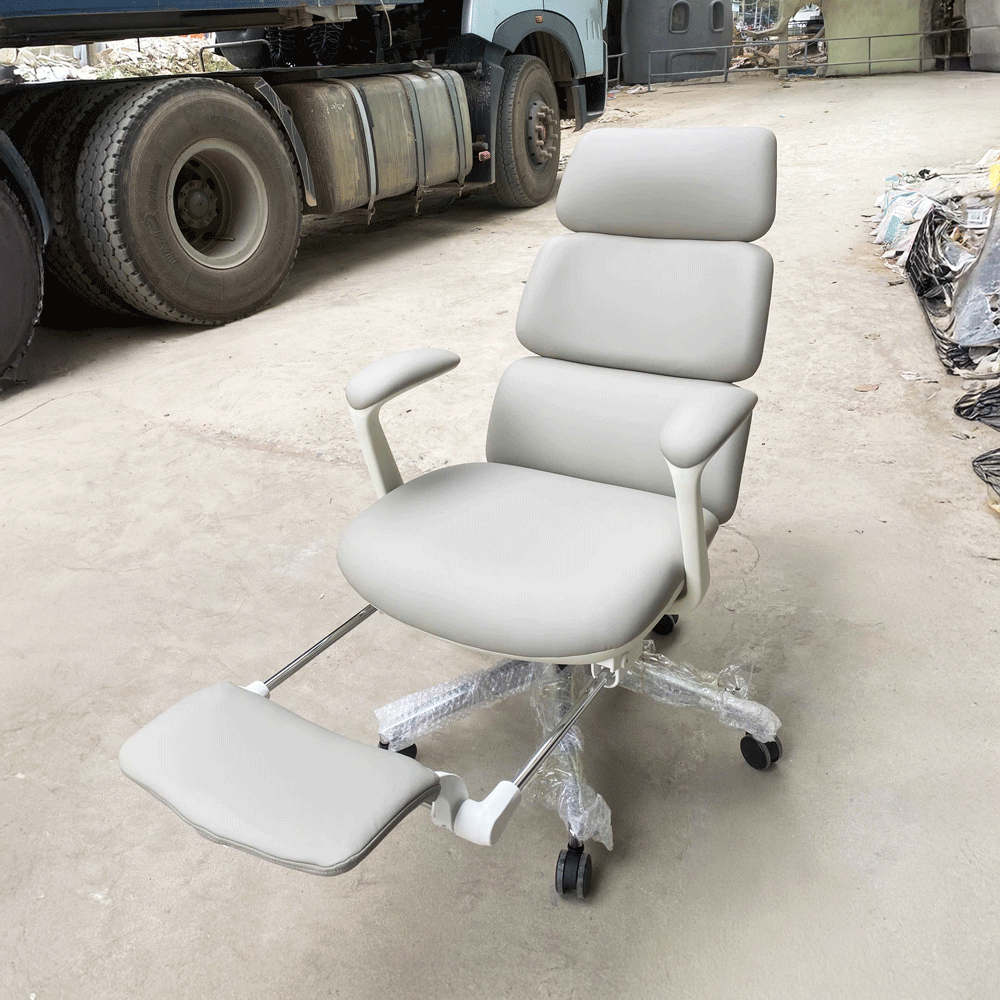 Ghế Giám Đốc GD0234 - Da PU màu ghi sáng | Nội Thất giá tốt 2K