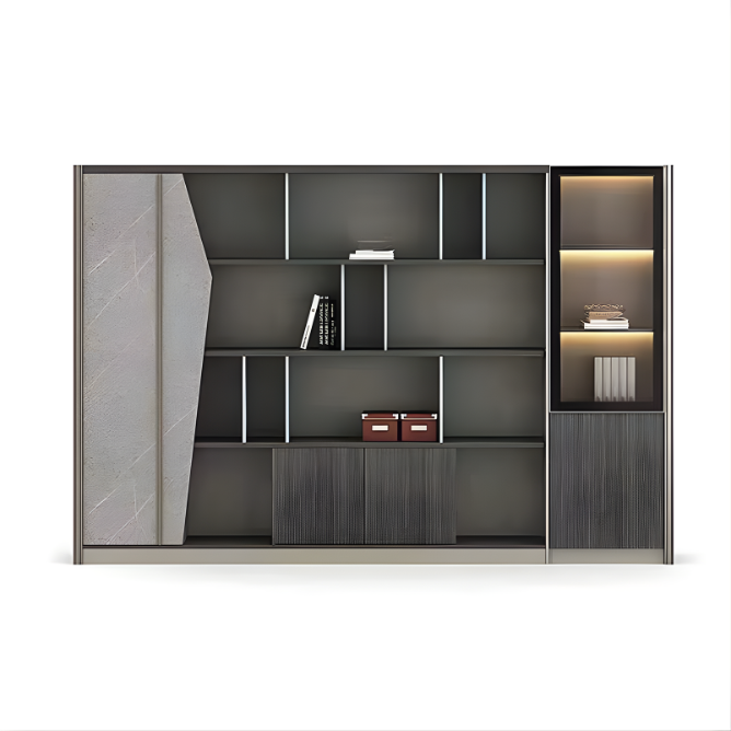 Tủ giám đốc TGD042 - 2m4 gỗ MFC phủ melamin | Nội Thất giá tốt 2K