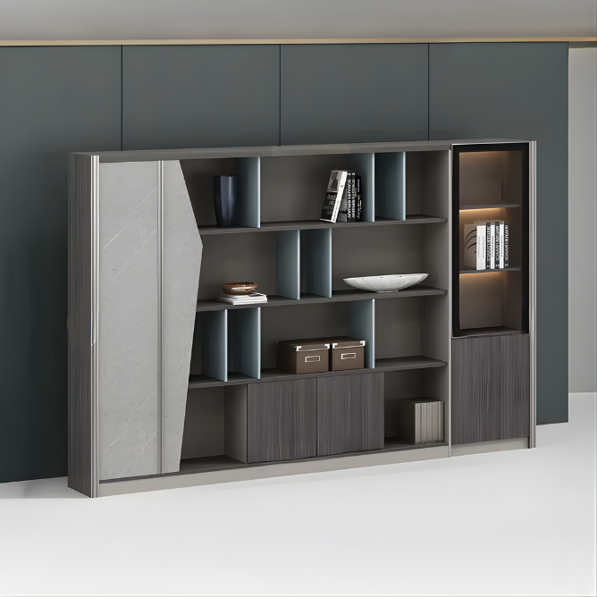 Tủ giám đốc TGD042 - 2m4 gỗ MFC phủ melamin | Nội Thất giá tốt 2K