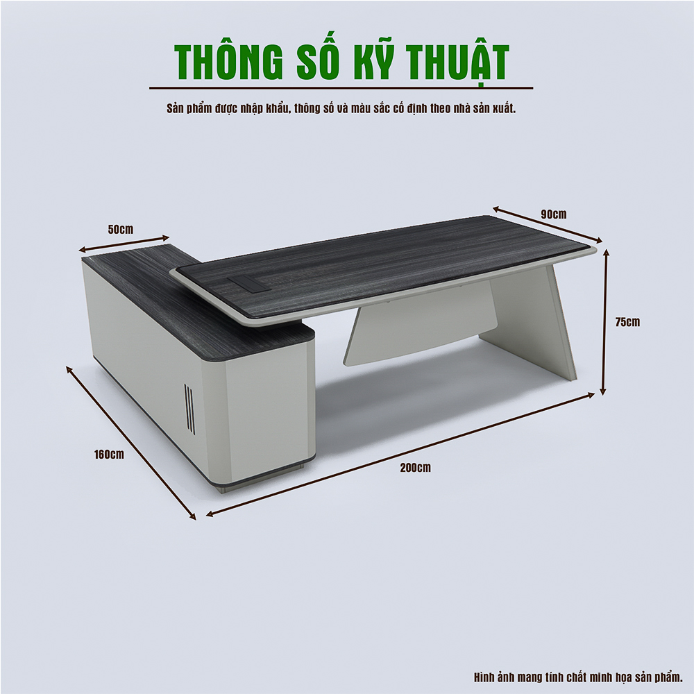 Bàn Giám Đốc Nhập Khẩu BNK005
