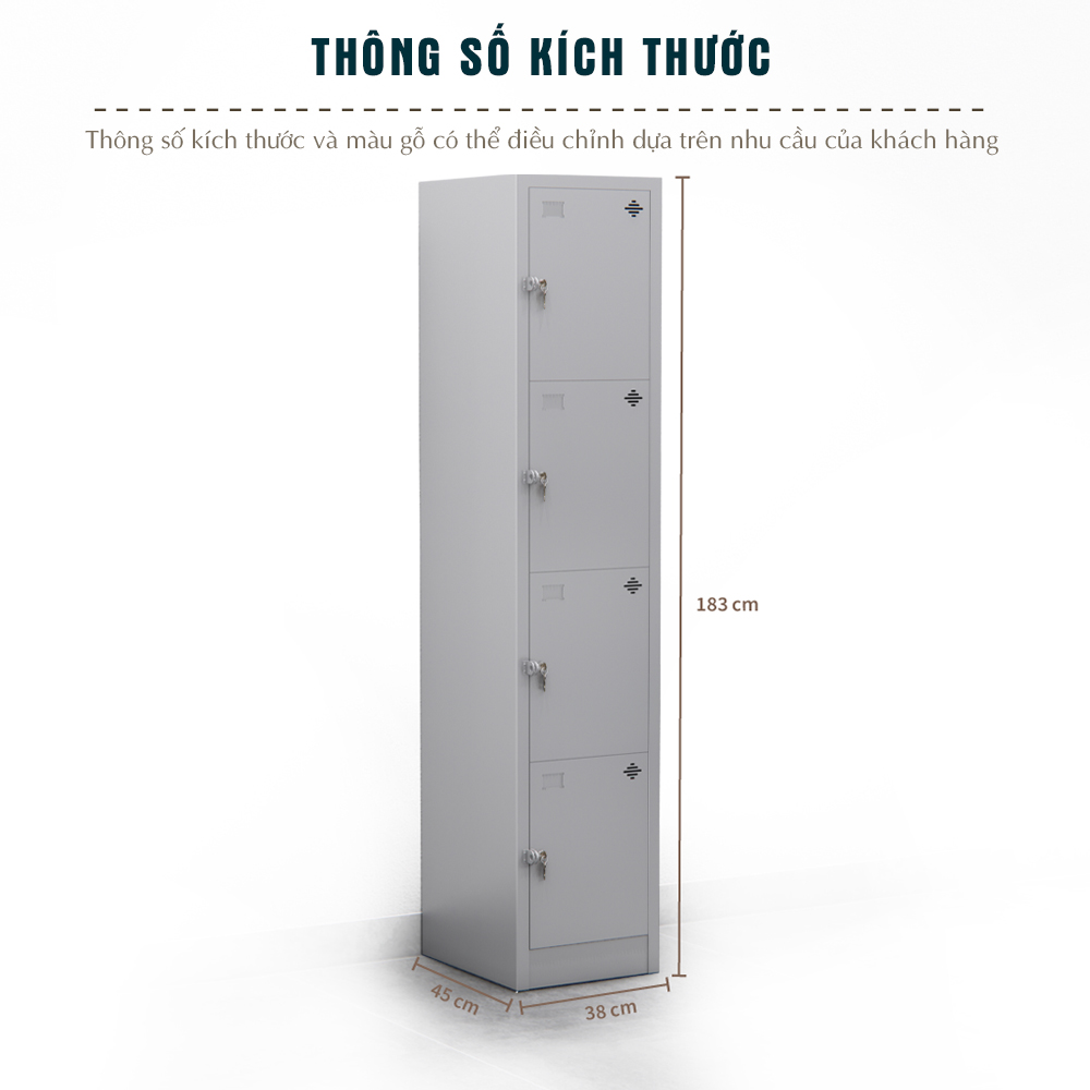 Tủ locker sắt 2KK4Đ